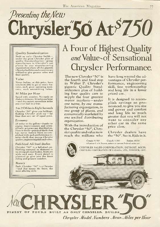 1926 Chrysler 20